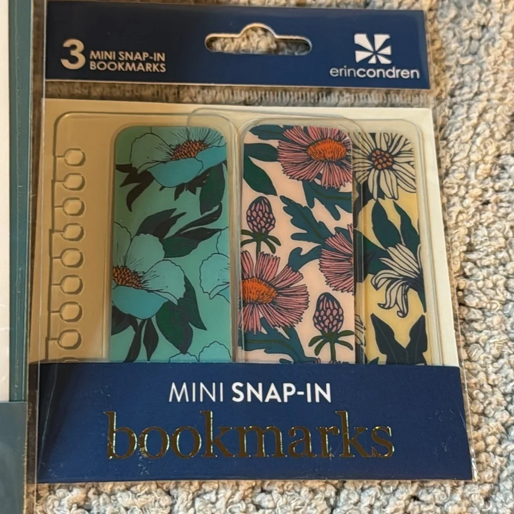 Set o/Erin Condren Snap In Planner +’s ! 1 pkg of 3 bookmarks/ snap in Dashboard